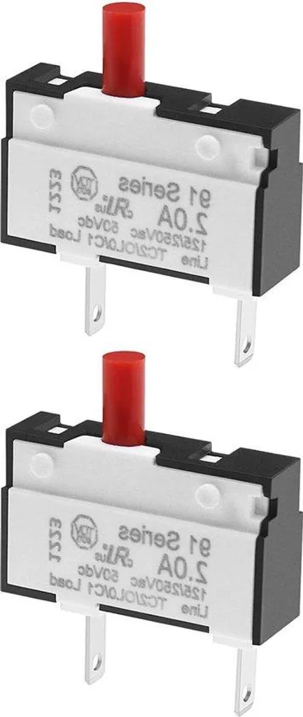 Coupe-circuit thermique 2A manuel, protection surcharge 125/250V