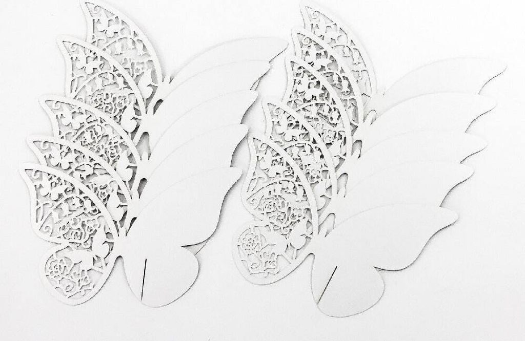 Oblique Unique 10 Platzkarten Tischkarten Hochzeit Schmetterlinge Namens Karten