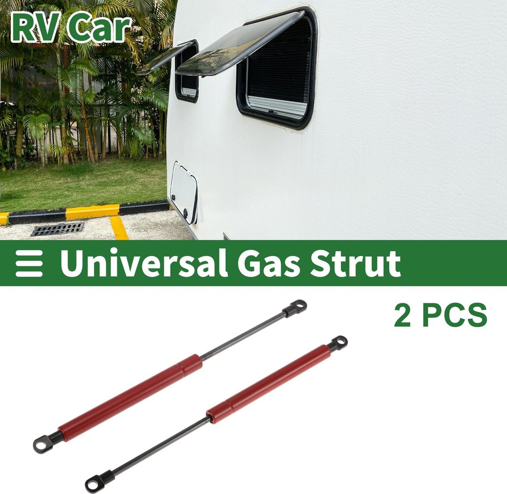 300mm/11.81" Gasdruckfedern 18lb/80N/8kg Gasfedern Rot Kohlenstoffstahl 2 Stück RV Werkzeugkastendeckel Aufbewahrungsboxdeckel Schranktürdeckel