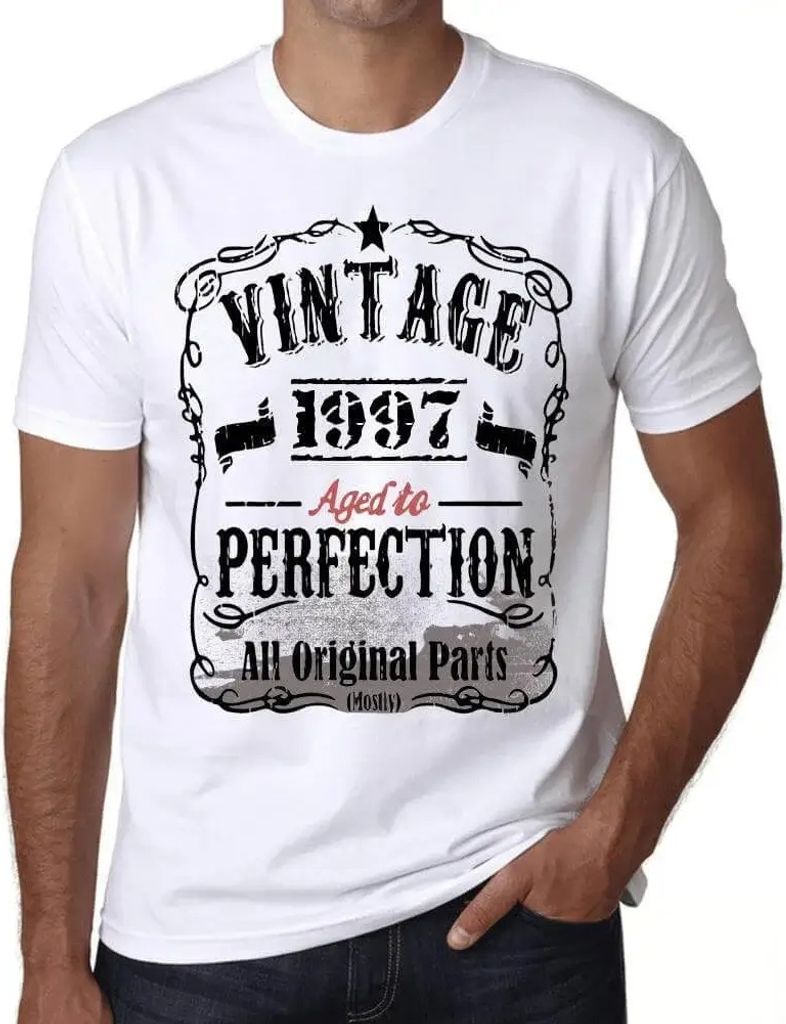 Herren Grafik T-Shirt Alle Originalteile bis zur Perfektion gealtert 1997 – All Original Parts Aged to Perfection 1997 – Geschenk 27. Geburtstag