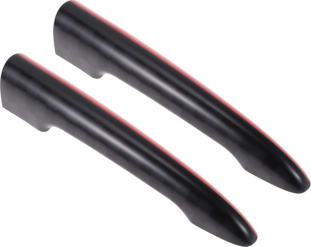Heckklappen-Türgriffabdeckung für BMW Mini R55 Clubman 2006-2014 Schwarz, Rote Dekorationszubehörteile 2 Stück