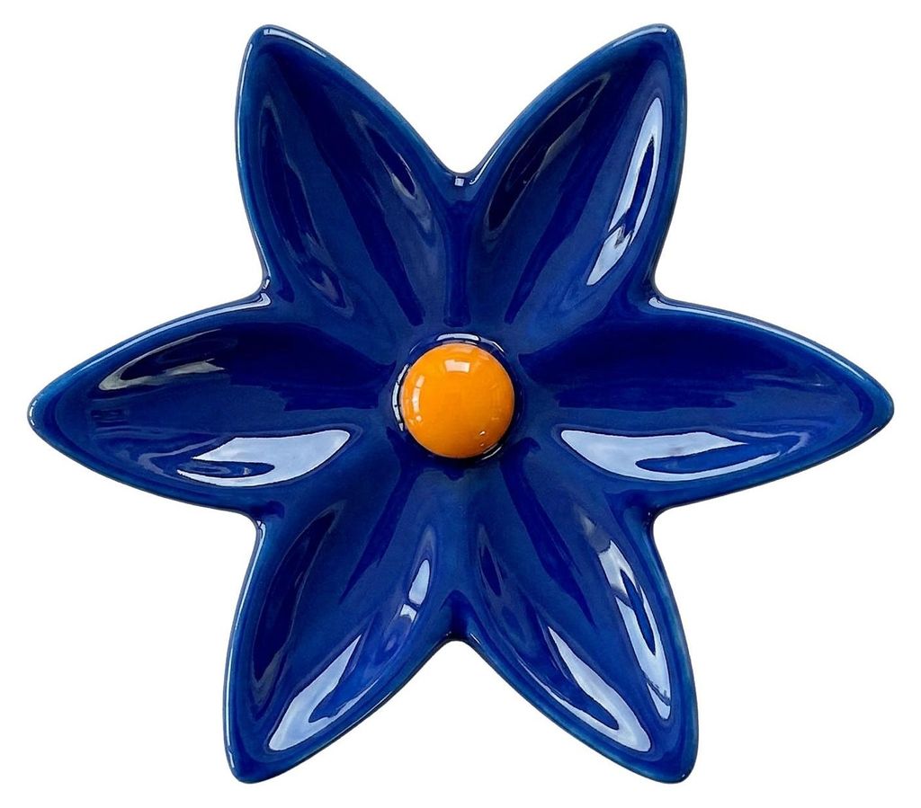 Blauer Seerosenblüten-Kleiderhaken