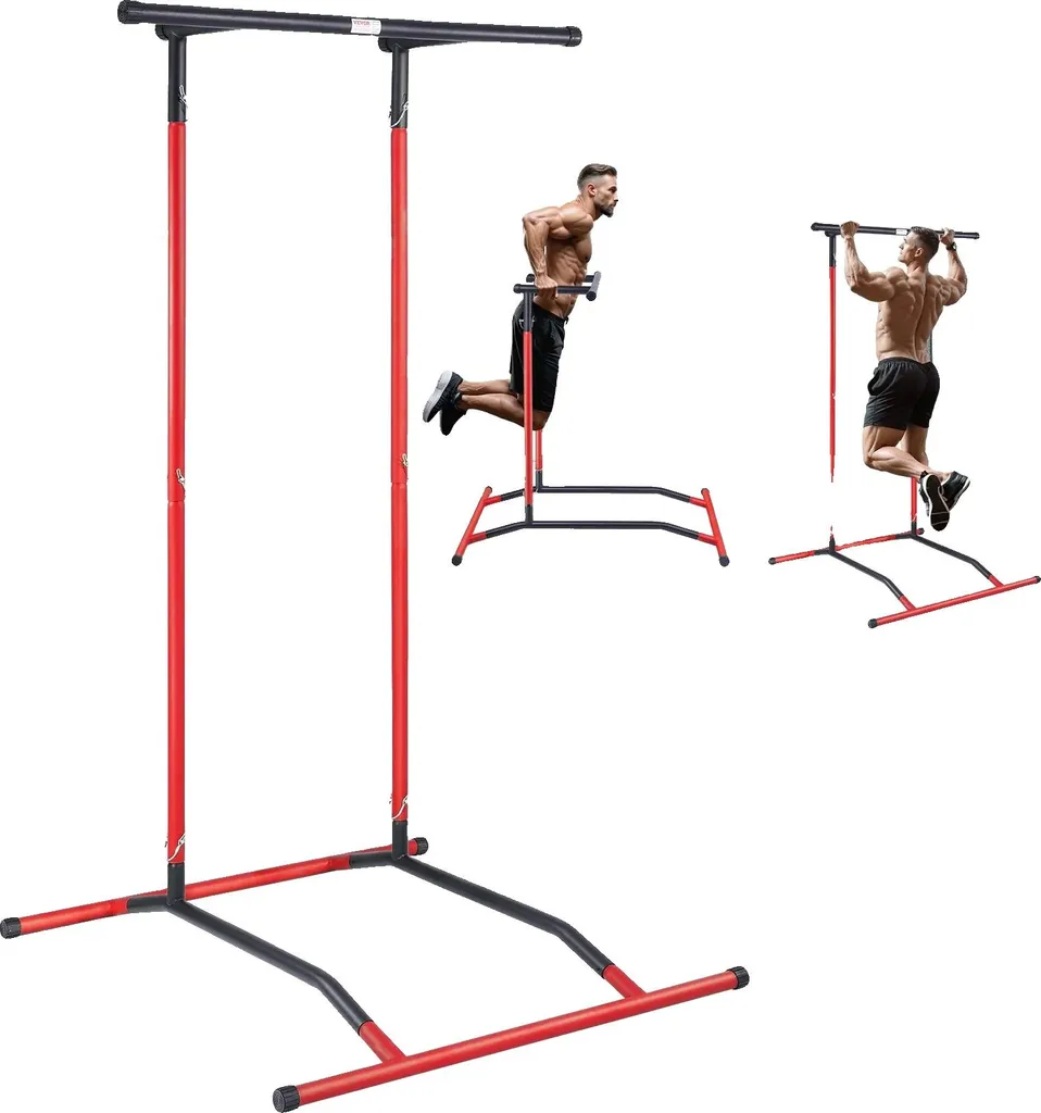 Station de traction Power Tower pour sport à la maison réglable 200 cm