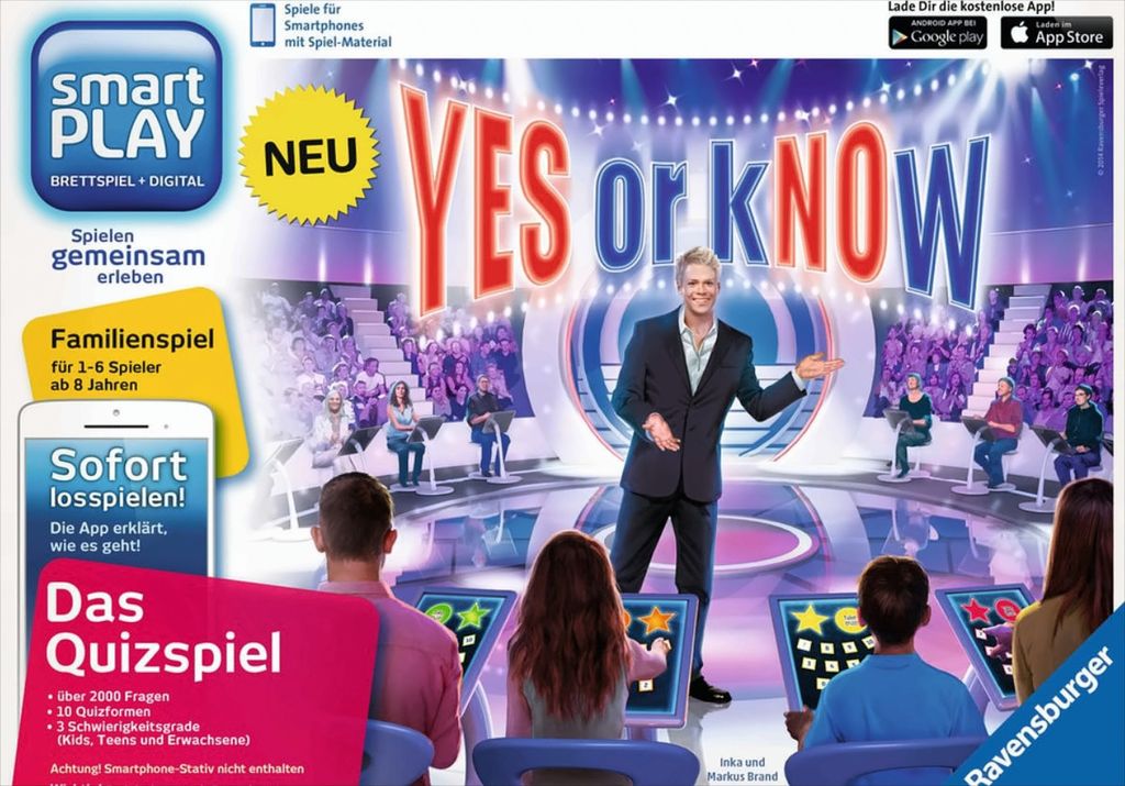 Ravensburger Yes or Know, Brettspiel, Trivia, 8 Jahr(e), Familienspiel