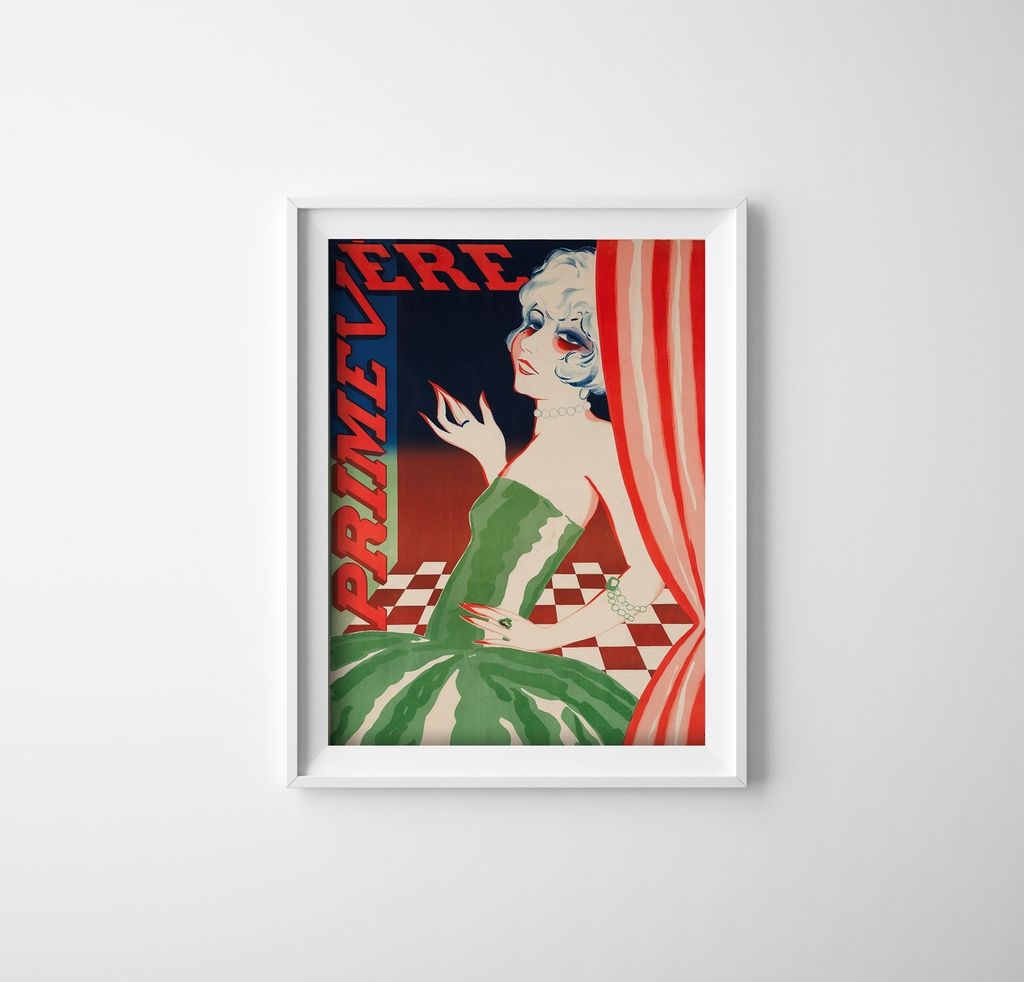 Poster - Canvas - Leinwand - 42 cm x 59,4 cm - Female Fashion Illustration
