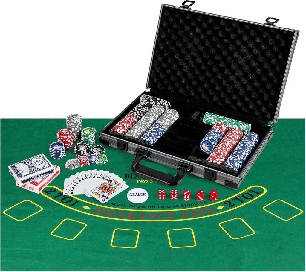 Kit poker de voyage 400 jetons laser avec mallette aluminium portable