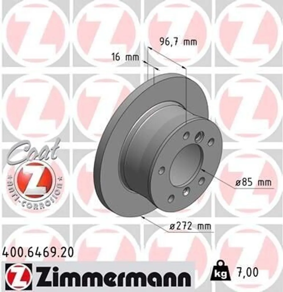 Supprimez les vibrations au freinage sur Classe G avec le disque 400.6469.20