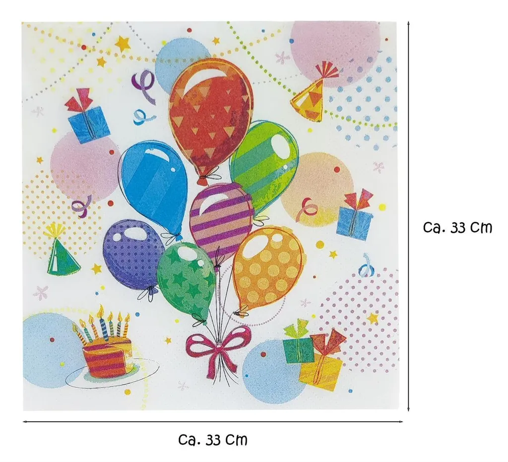 Serviettes décoratives 33 cm pour buffet et réception entre amis - 6
