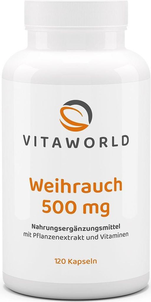 Vitaworld Weihrauch 500 mg | 120 Kapseln | Original Produktbild 