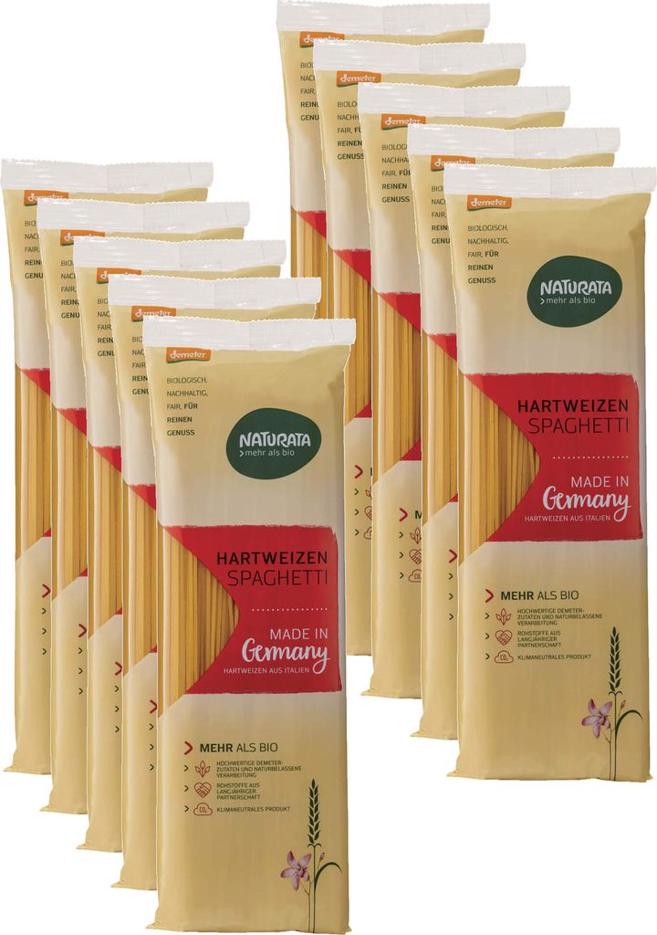 Spaghetti, Hartweizen hell, 10 x 500 g