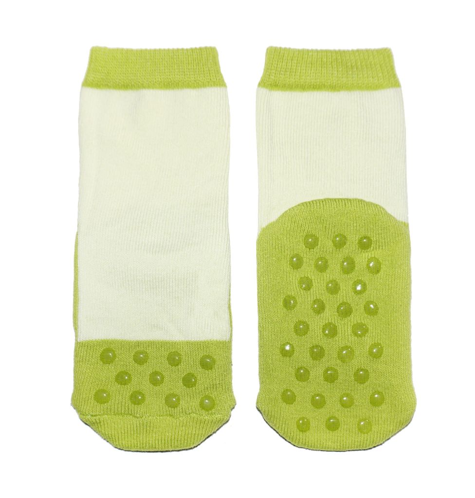 Kinder ABS-Socken aus Baumwolle Kleine Wunder Grün Größe 19-22