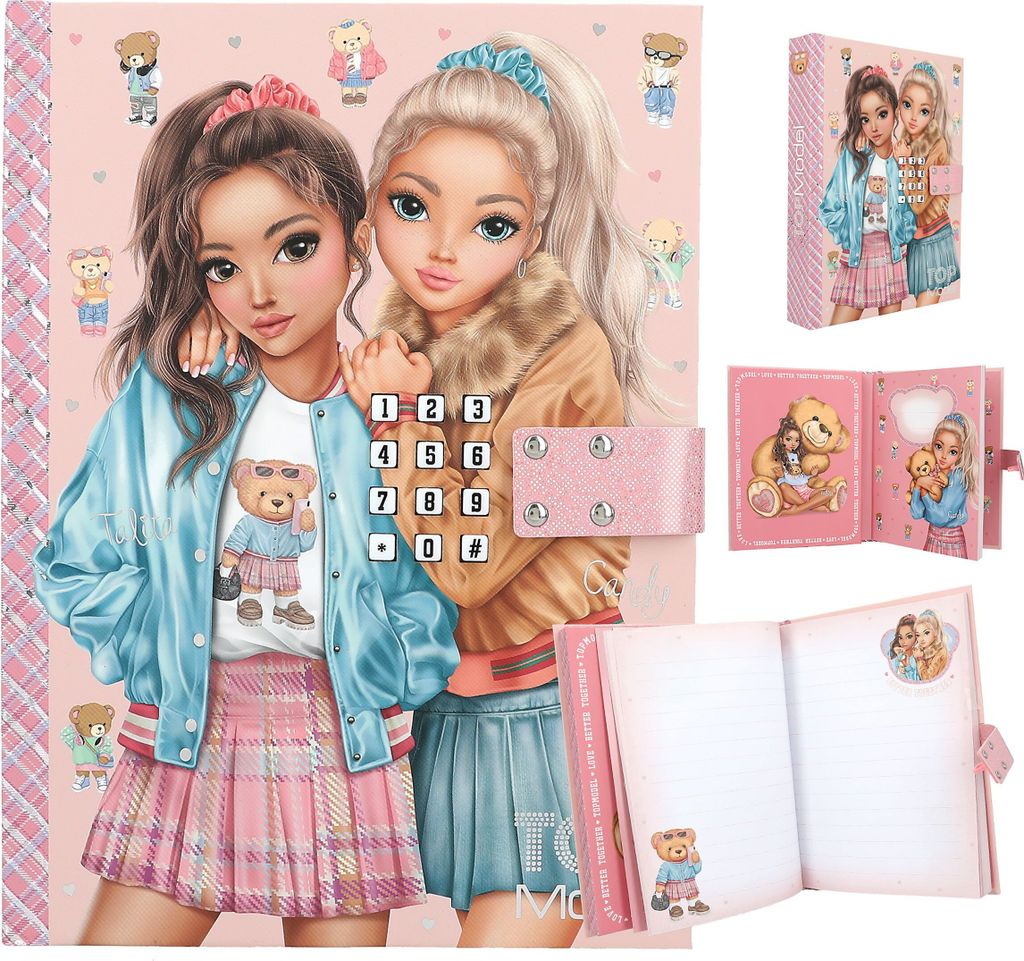 TOPModel Geheimcode Tagebuch mit Sound TEAM TEDDY Produktbild 1