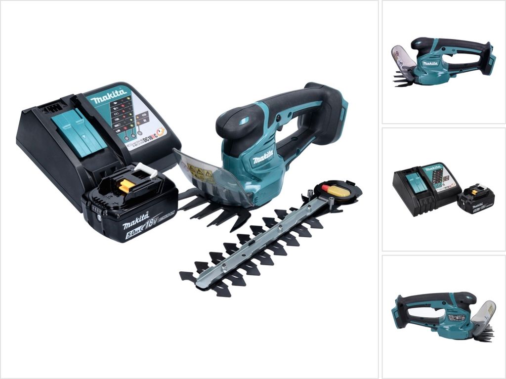 Makita DUM 111 RTX Akku Grasschere Strauchschere 18 V + 1x Akku 5,0 Ah + Ladegerät