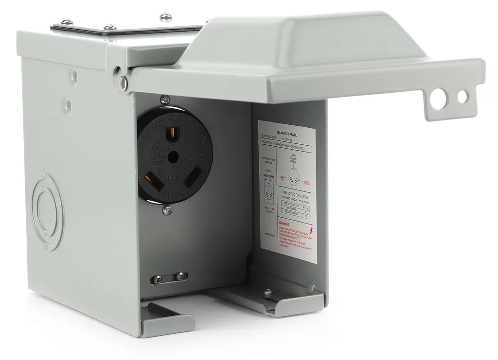 Boîtier électrique 30A 125V robuste et résistant à l'eau extérieur IP44 - 2