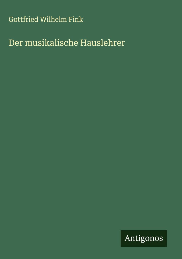 Der musikalische Hauslehrer