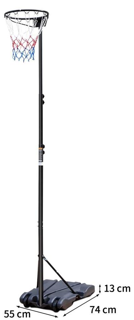Verstellbarer tragbarer Basketball-Ring, ohne Hinterplatte, höhenverstellbar von 259,08 -- 304,8 cm, für den Innen-/Außenbereich geeignet, für ...