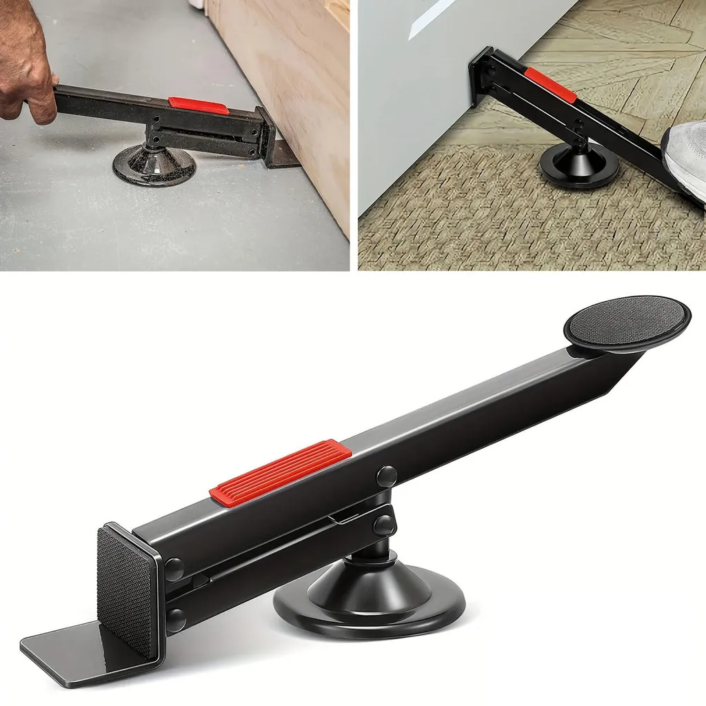 Outil de pose pour menuisier, levier de porte pivotant charge 75 kg - 4