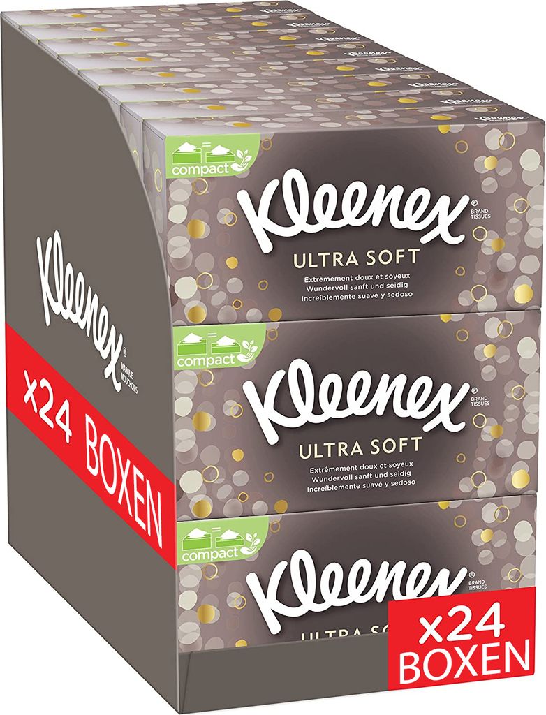 Kleenex Ultra Soft Kosmetiktücher-Boxen Taschentücher Produktbild 