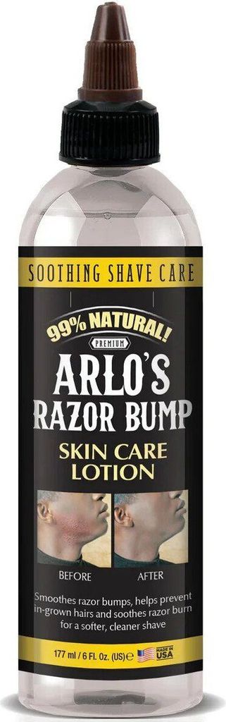 Arlo's Razor Bump Skin Care Lotion 177ml. Produktbild 