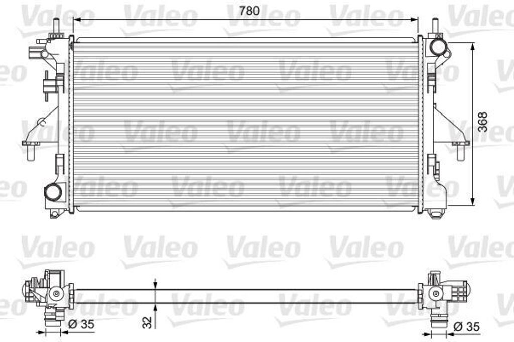 VALEO 701727 - OE 1330 Q2 Kühler, Motorkühlung für Jumper, Ducato, Boxer