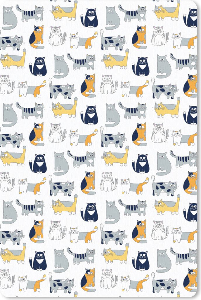 MuchoWow Mauspad Mousepad Muster - Katze - Kater - Jungen - Mädchen - Kinder - Kind 18x27 cm - Mousepads - Maus Mat - Pad - Mausunterlage