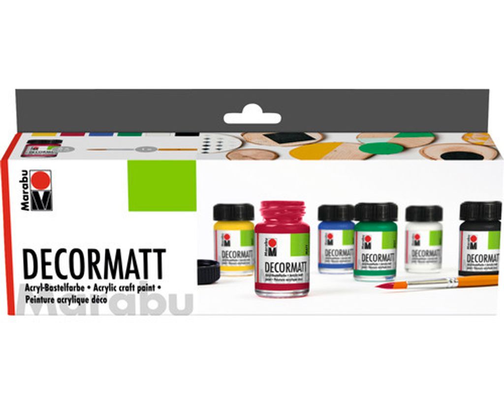 Vernice acrilica Marabu "Decormatt", set iniziale Immagine del prodotto 