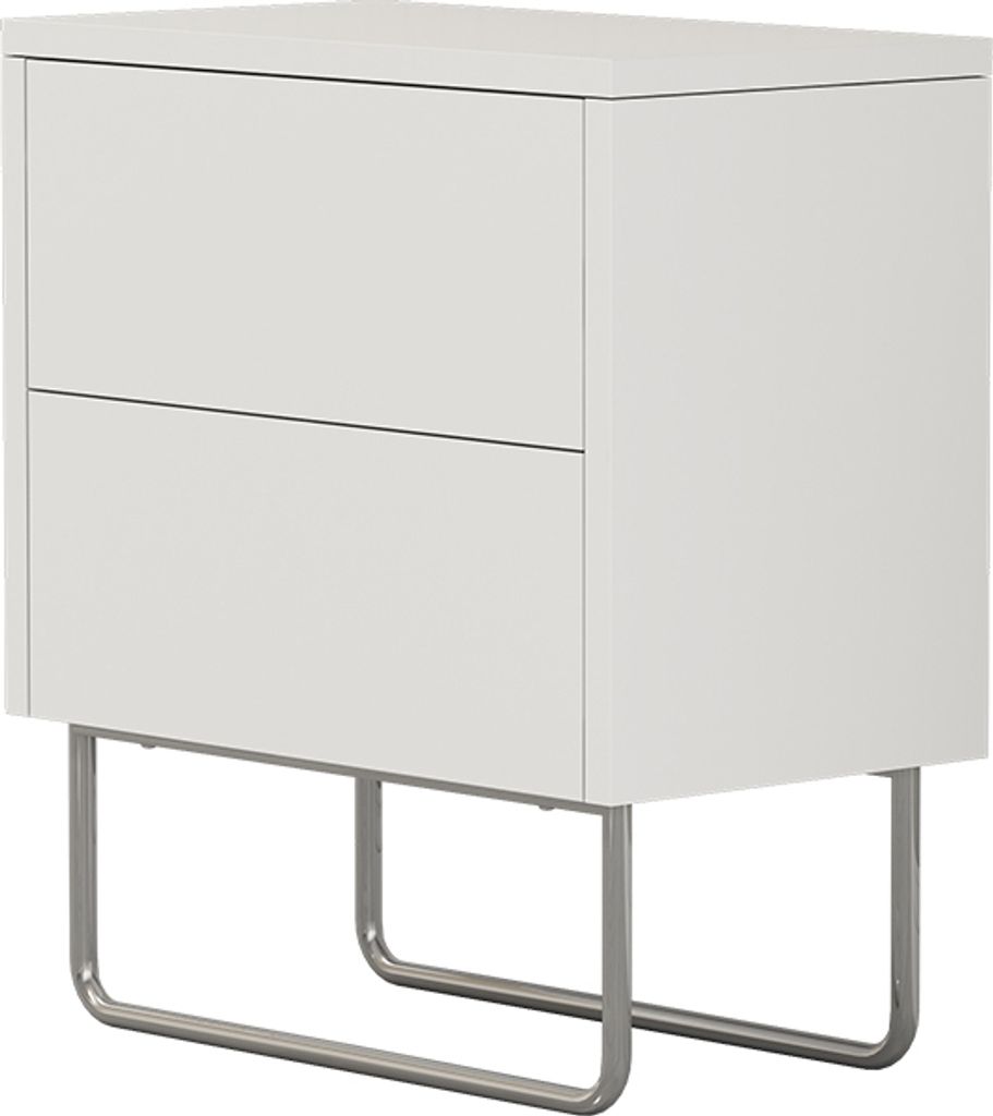 Table de chevet Vicco Calvin Blanc 45x50cm, Model 40693 Image du produit 