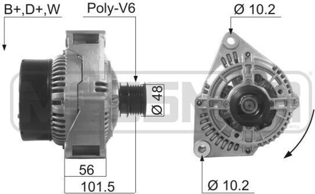 Alternateur ERA 210042A robuste pour Mercedes SLK R170 et Classe C S202