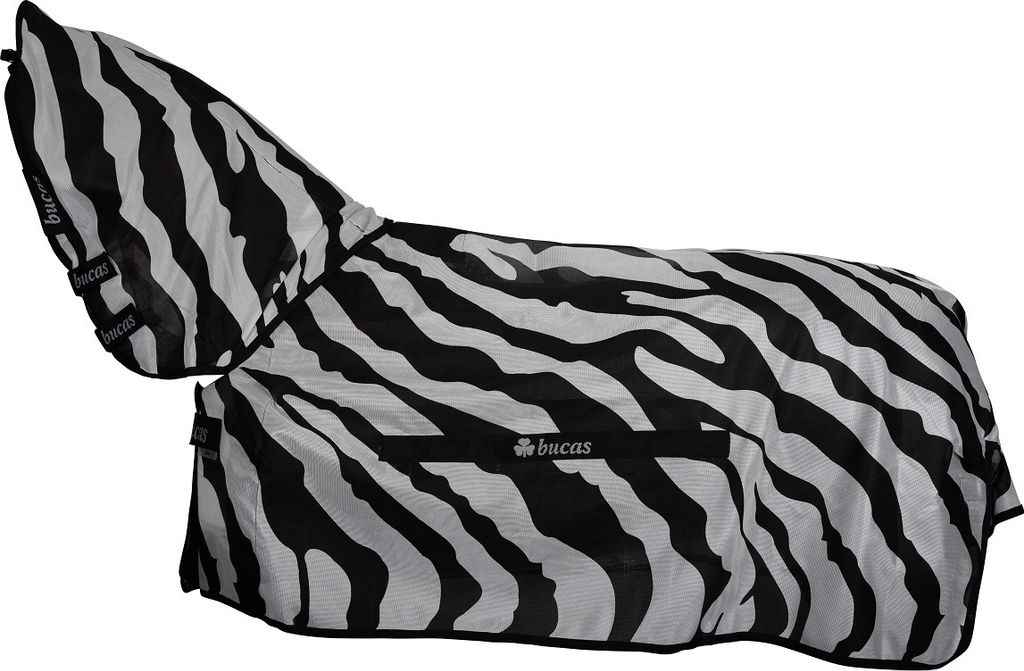 Bucas Fliegendecke Buzz-Off Full Neck Decke Zebra 95