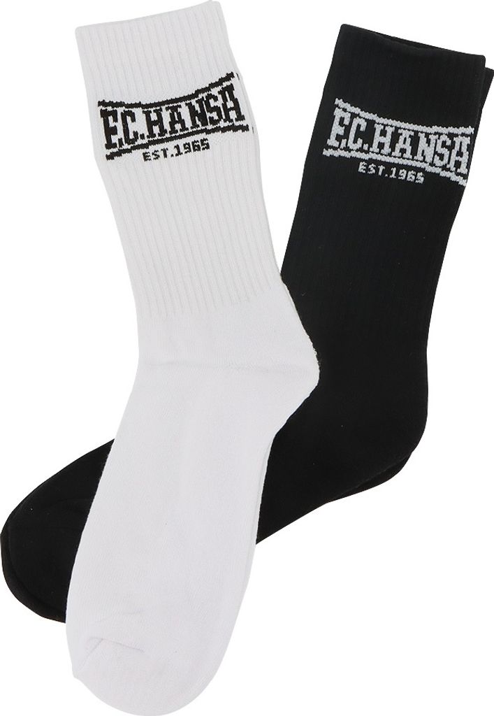 F.C. Hansa Rostock Sportsocke „Est. 1965“ 2er Paar Gr. Produktbild 