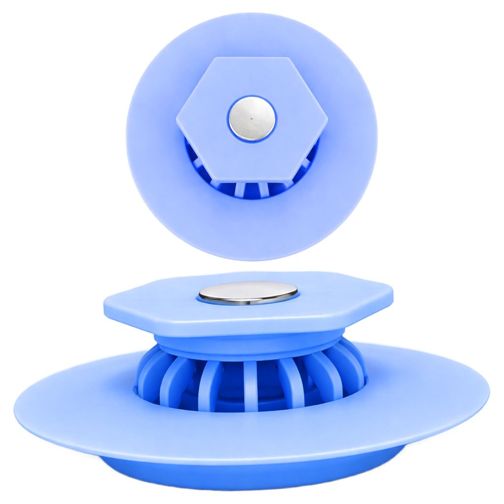 Bouchon universel en silicone pour lavabo avec filtre à Image du produit 