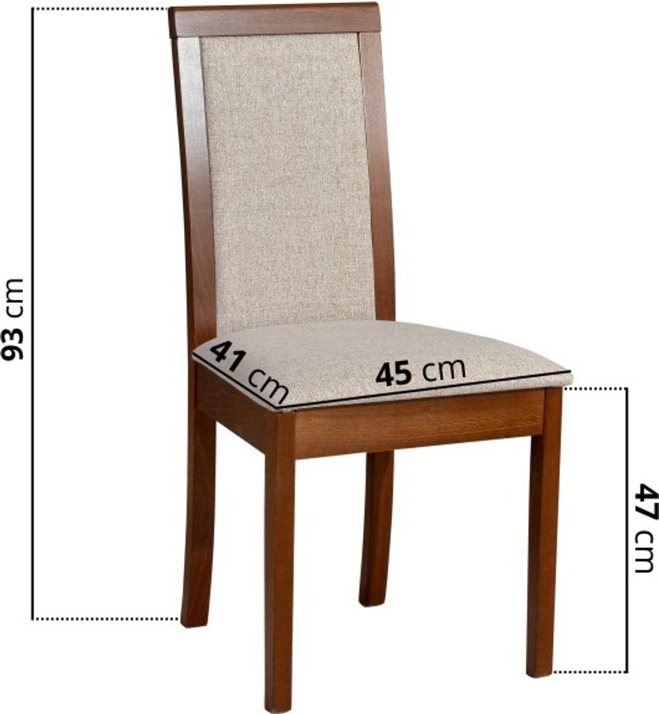 Chaise de salle à manger, bois chêne massif Chaise Chaise Image du produit 