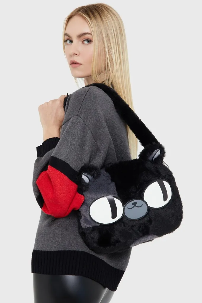 Sac à main chat noir KILLSTAR Cake Kitty pour soirée et look gothique