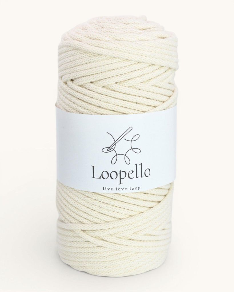 Loopvast katoenen koord, Classic, 5 mm, 100 meter – Naturel Productafbeelding 