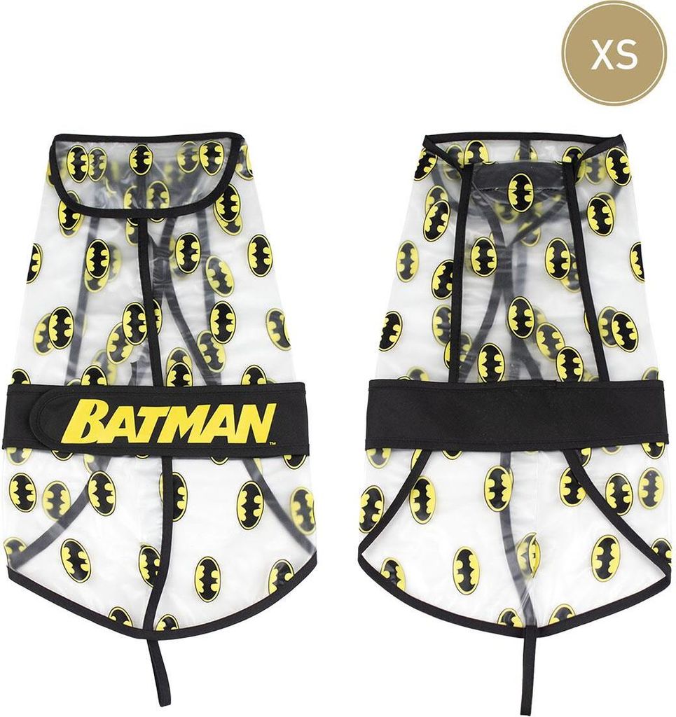 Batman XS Hunde-Regenmantel