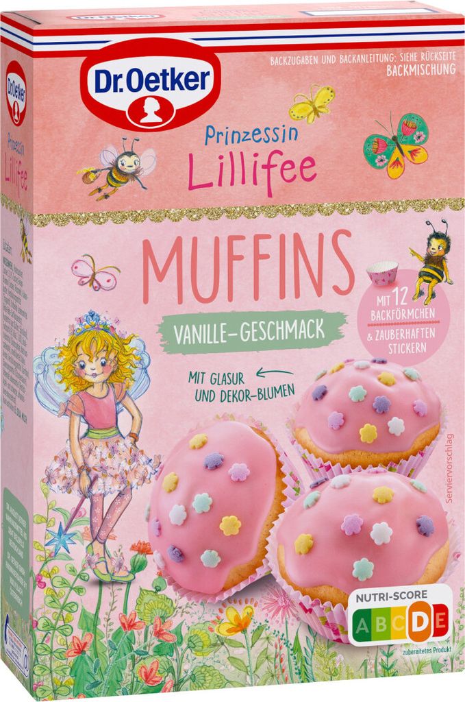 Dr. Oetker Princess Lillifee muffiny s ružovou polevou Obrázok produktu