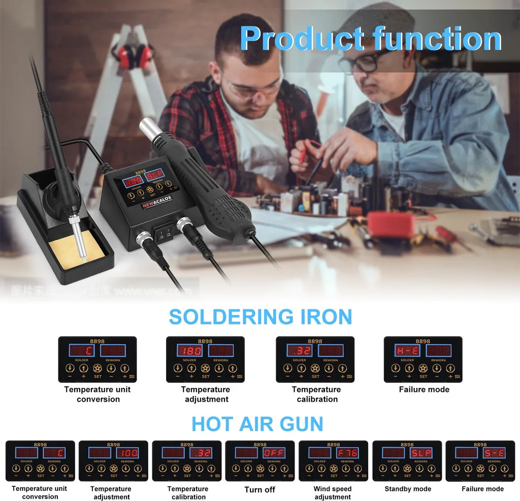 Poste à souder électronique 80W - Station de soudure LCD精密型