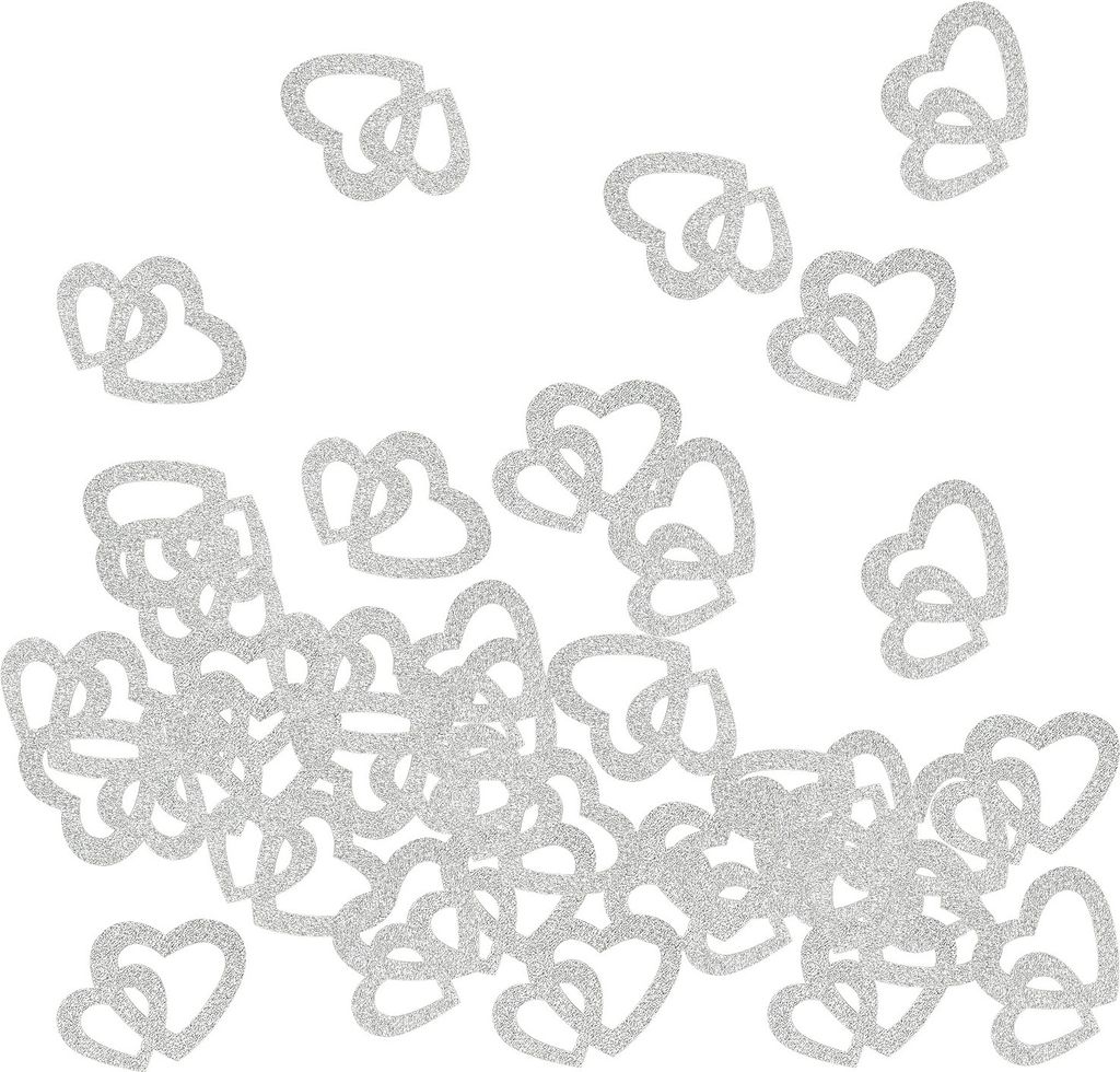 Oblique Unique Herz Konfetti Glitzer Streu Deko für Produktbild 1