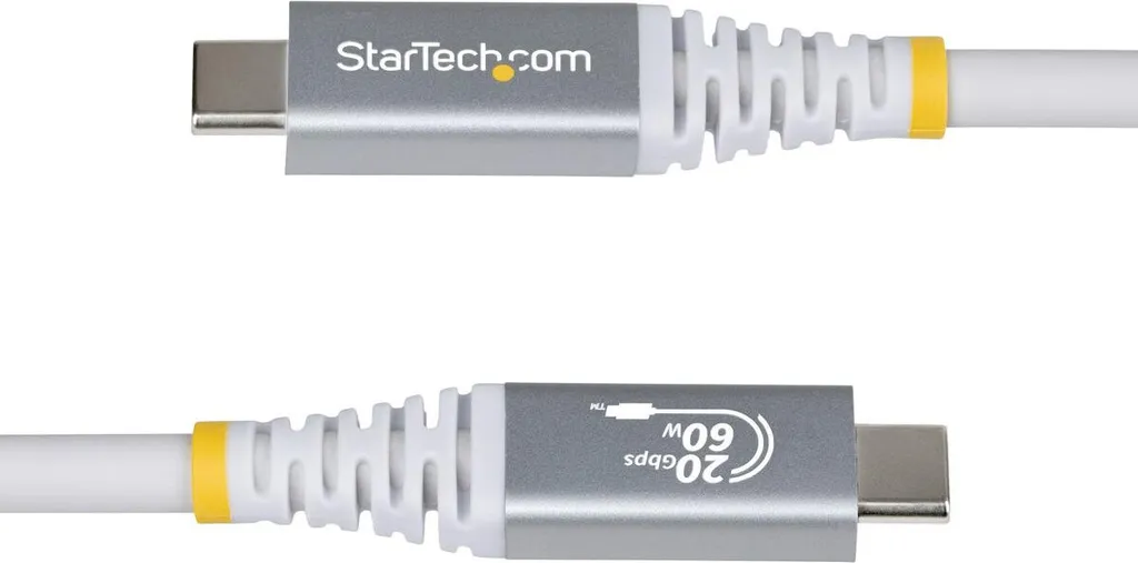 Câble USB Startech CC3M20GUSB4CXW Blanc 3 m - Performance USB4 20Gbps