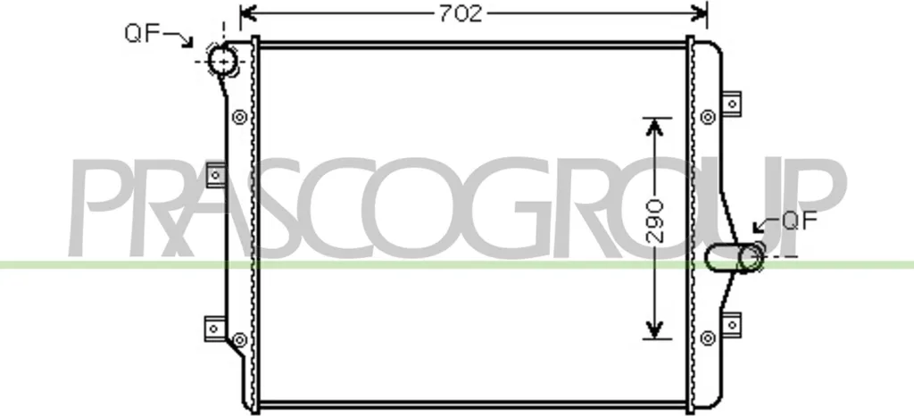 Radiateur de refroidissement moteur pour Volkswagen Golf 5 et Golf Plus