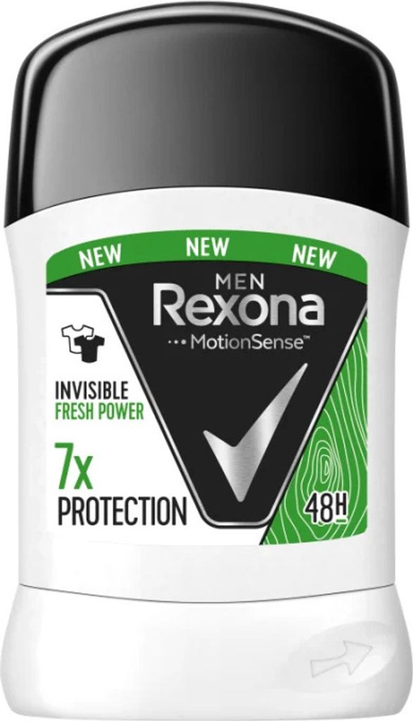 Rexona Men, Antyperspirant w sztyfcie Fresh & Power, 50 ml Obrázek produktu 