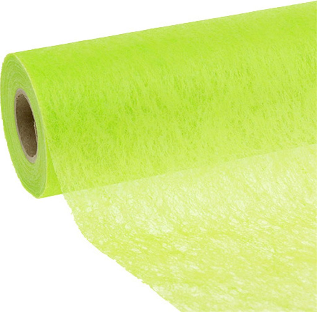 Deko Vlies Hellgrün 23cm x 25m Rolle Tischdeko Frühling Dekoration Netzstoff