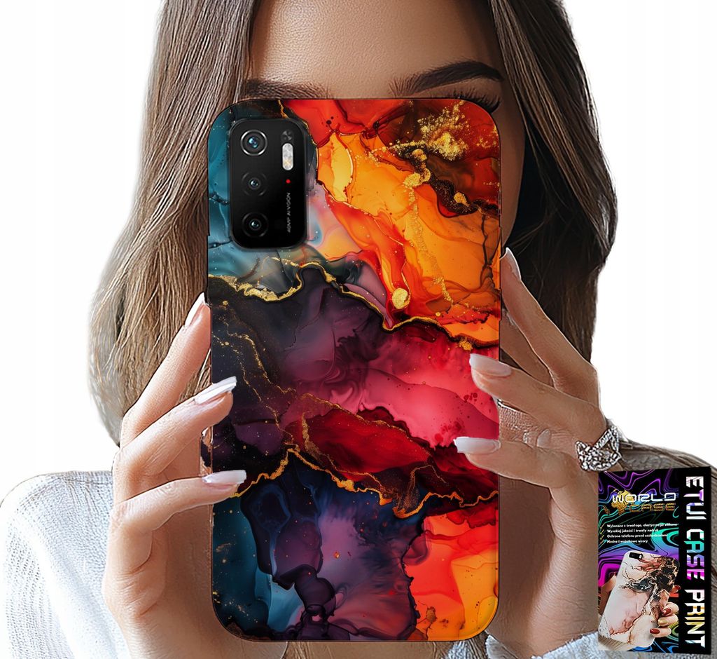 Fall Für Xiaomi Poco M3 Pro 5G - Stein Muster, Fall Fall + Glas