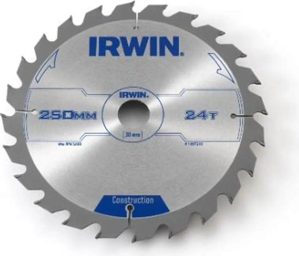 Lame Irwin 250x30x24T haute résistance en carbure pour sciage bois