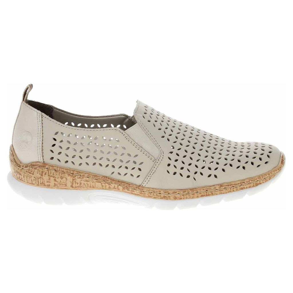 Damen Halbschuhe Rieker N4251-60 beige 41