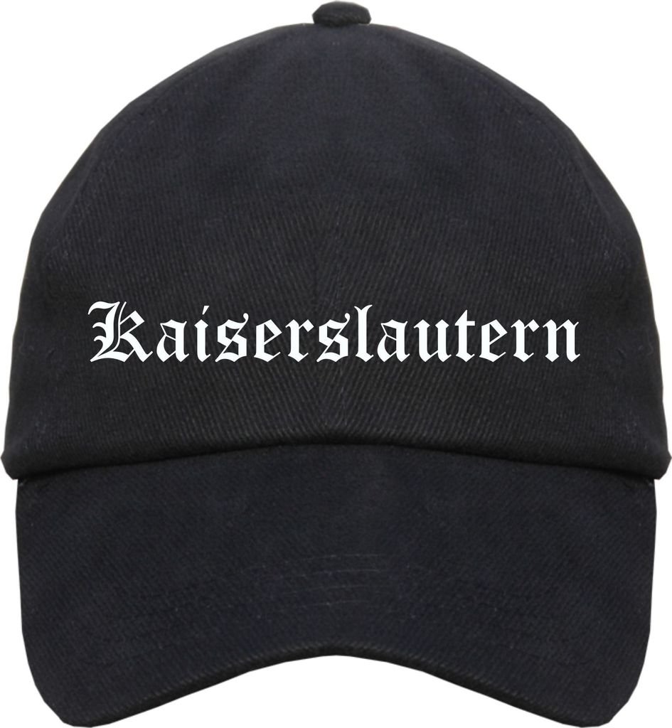 Kaiserslautern Cappy - Altdeutsch bedruckt - Schirmmütze Cap Einheitsgröße Schwarz