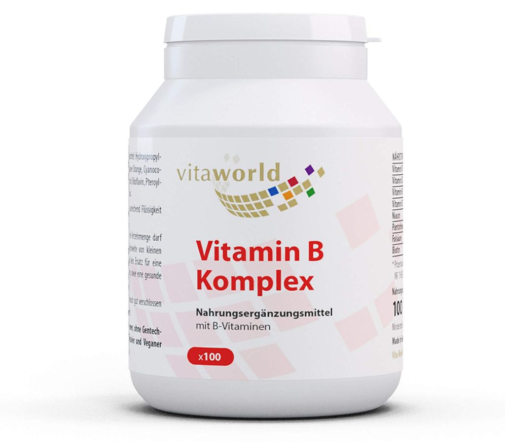 Cápsulas de Vitaworld, complejo de vitamina B, 100 cápsulas Imagen del producto 