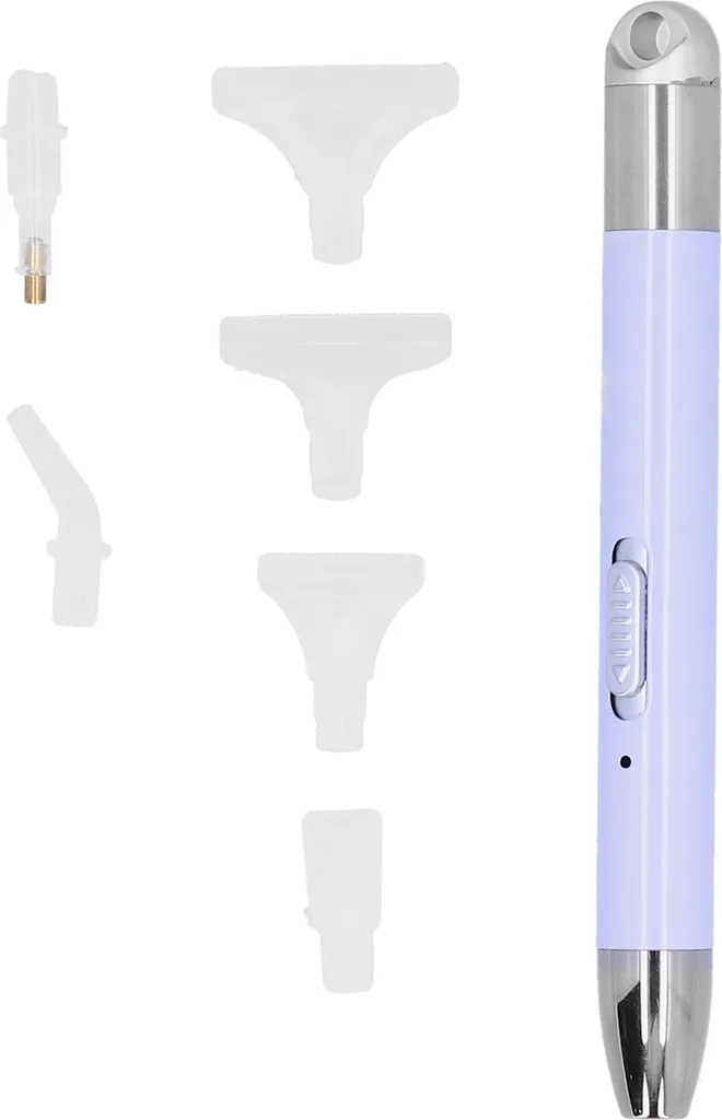 Penna Artigianale Diamond Painting LED - Kit 6 Pezzi Viola Taro