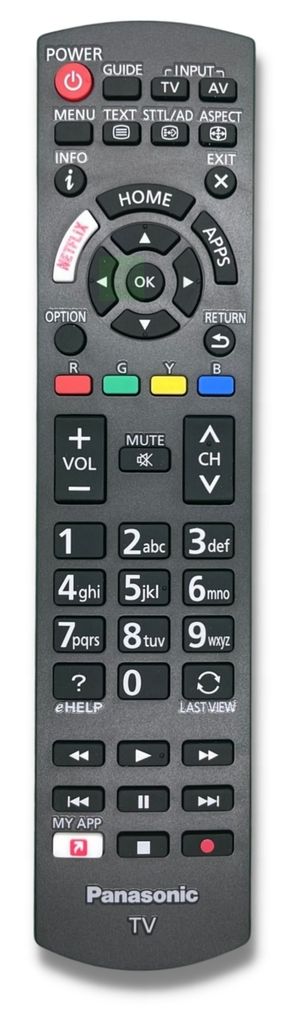 Telecomando Originale Panasonic N2QBYA000060 - Argento, Per TX-43LX800E, TX-42LZ1500E E Altri