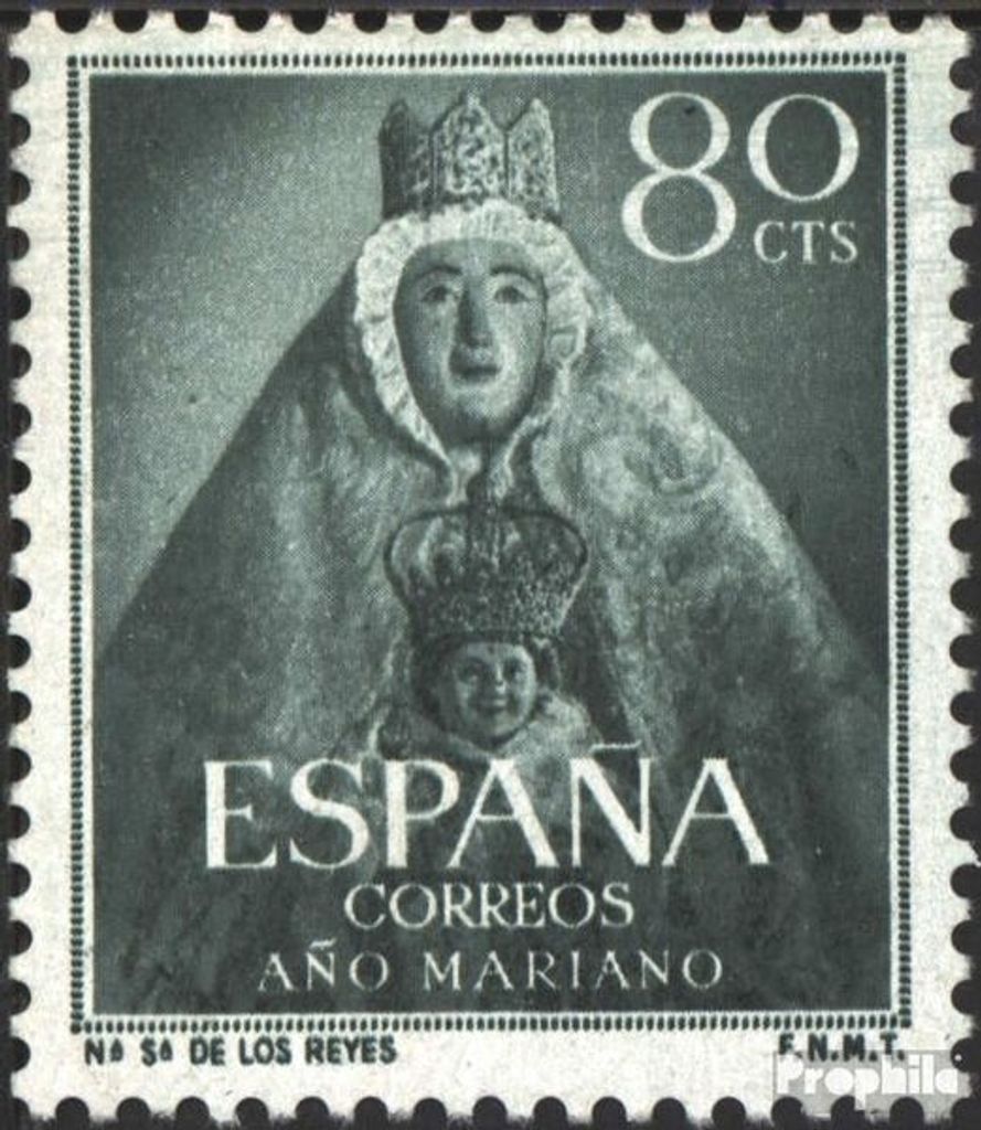 Briefmarken Spanien 1954 Mi 1034 postfrisch Marianisches Jahr
